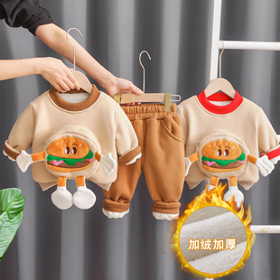 女宝宝冬装分体1周岁半10一9六5八7十11个月冬季婴儿衣服套装加厚