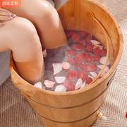 加热60cm高深泡脚桶过小腿足疗木质，足浴洗脚盆家用木桶实木泡脚桶