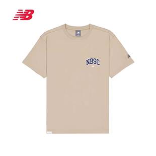 New Balance NB男士短袖t恤女24年夏季潮牌宽松白凉感质感t恤