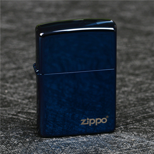 zippo芝宝煤油防风打火机美国原版，蓝冰标志20446zl男女同款礼物
