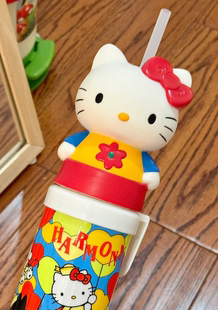 Hello kitty吸管杯保温杯水杯带盖水杯咖啡杯办公室家用水杯