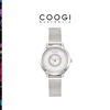 coogi手表女贝壳色精钢时装表，气质品牌时装表轻奢石英表防水腕表
