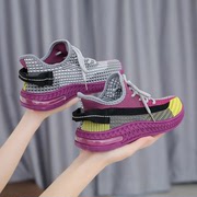 飞织椰子鞋女运动鞋女学生韩版百搭气垫鞋字透气网鞋跑步女鞋