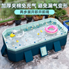 游泳池儿童家用免充气可折叠水池婴儿游泳桶，家庭户外大型支架泳池