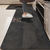 厨房防滑防油地垫可擦免洗l形专用脚垫，硅藻泥吸水防摔暴力熊地毯(熊地毯)