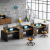 办公家具办公桌椅组合职员电脑桌椅四人位工位员工桌卡座现代简约