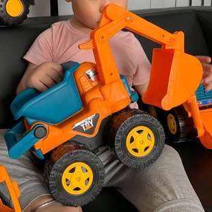 儿童超大号翻斗车工程车男孩玩具车沙滩汽车玩具特大号挖掘机