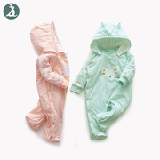婴儿连体衣冬新生儿衣服冬季0-3个月宝宝连体棉衣连脚爬爬服保暖