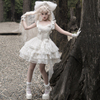 原创正版莉塔lolita甜美白色花嫁公主，洋装蛋糕蓬蓬少女jsk连衣裙