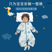 睡袋婴儿秋冬款宝宝冬天连体衣，一体式睡衣儿童，夹棉长袖拉链式分腿