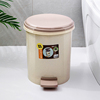 家用脚踩垃圾桶厕所卫生间，带盖创意脚踏式翻盖便纸桶，大容量防水筒