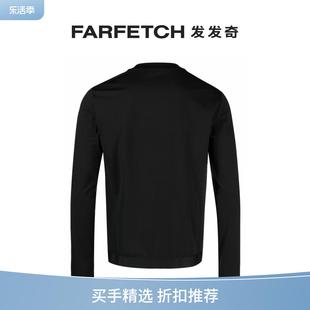 Calvin Klein Jeans男士logo印花长袖T恤FARFETCH发发奇