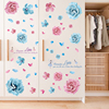 创意衣柜门柜子翻新贴纸自粘3d立体花房间墙面装饰改造卧室墙贴画