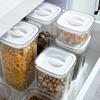 防潮密封罐厨房透明方形杂粮储物罐可叠加零食干果保鲜盒定制