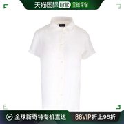 香港直邮潮奢 A.P.C. 女士 chemisette 白色亚麻上衣