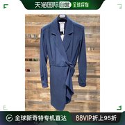 99新未使用香港直邮maxmaramaxmara深蓝色连衣裙126062