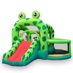 博士豚 儿童充气蹦蹦床城堡户外室外大型滑O梯青蛙王子跳床气堡