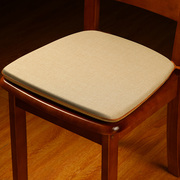 新中式亚麻坐垫椅子垫凳子，垫餐椅垫餐桌，椅子坐垫座椅垫马蹄形椅垫