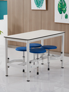 现代学校食堂四人位餐桌椅组合公司员工厂快餐桌椅伸缩多功能餐桌