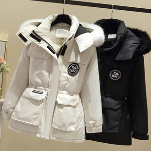 冬季2022年韩版宽松军，工装羽绒棉服，女保暖御寒冲锋衣外套