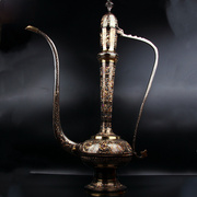 巴基斯坦手工铜器大把壶新疆西域餐厅装饰摆件，大铜壶民族风工艺品