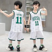 迪士尼男童夏季篮球服套装24年中大童无袖背心运动速干衣两件