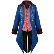 欧美男式蒸汽朋克中世纪燕尾服哥特式维多利亚时代弗罗克外套制服