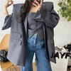 韩国东大门24春夏显瘦单排扣吊带背心+中长款西装外套两件套女
