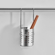 304不锈钢筷子筒挂式家用沥水筷子笼厨房收纳挂架壁挂餐具收纳
