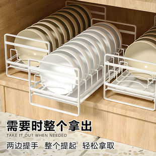 厨房碗架沥水架橱柜台面放碗盘置物架水槽旁晾碗碟筷子窄款收纳架