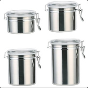 装汤容器有盖不锈钢储存不锈钢罐收纳罐杂储物罐带盖厨房家用密の