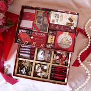 双层大号喜糖盒成品含糖伴手礼盒婚庆糖果盒，新年礼盒结婚喜糖盒装