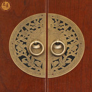 中式仿古明清家具铜配件纯铜，圆形鞋柜衣柜，橱柜门全铜拉手复古把手