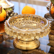 欧式烟灰缸玻璃水晶奢华客厅茶几摆件办公室现代创意家用桌面装饰