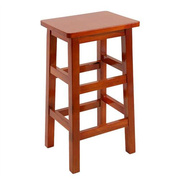 方凳实木家用高脚凳复古商用高凳子酒吧椅子木凳子中式餐厅椅子