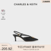 CHARLES&KEITH春夏女鞋CK1-60361403女士金属装饰尖头高跟凉鞋