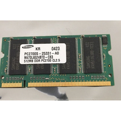 512MB DDR 333 PC2700 CL2.5笔记本内存M470L6524BT0-CB3
