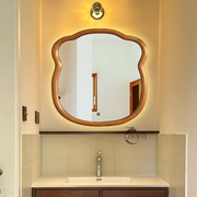 法式浴室镜壁挂异形卫生间镜子，美式复古卧室化妆镜，客厅墙面装饰镜