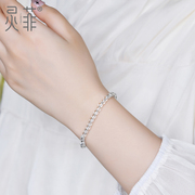 极细4mm收藏级白水晶手串女 7A级净体透明白水晶珠子散珠串珠手链