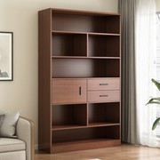 书架落地书柜置物架客厅靠墙家用展示实木色办公室收纳柜子储物柜