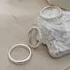 时尚个性女戒指s925纯银戒指，网红闭口光面戒指环简约学生食指尾戒