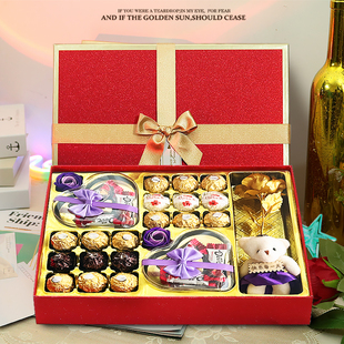 费列罗巧克力礼盒装送男生女朋友闺蜜妈妈生日，零食520情人节礼物