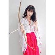 全套犬夜叉COSPLAY服装桔梗COS服和服动漫日本巫女服道具