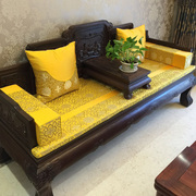新中式沙发垫红木家具沙发垫，坐垫套中国风实木椅，防滑坐垫靠枕靠垫