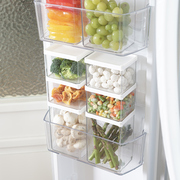 韩国进口冰箱门收纳盒厨房，五谷杂粮储物罐家用透明塑料水果保鲜盒