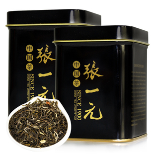 张一元茶叶特级茉莉花茶100g（50gx2罐）世博黑罐茉莉花香浓茗茶