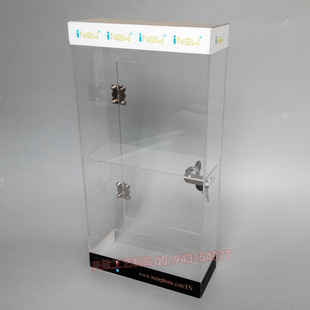 按要求制作各种透明有机玻璃展示柜 带锁分层亚克力小型展示盒