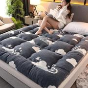 成人2.0米保护垫睡垫单人可折叠冬季加厚羊羔绒榻榻米床垫被褥