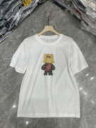常规合体短袖t恤女高品质，2024夏季韩版卡通纯棉，t恤宽松显瘦t