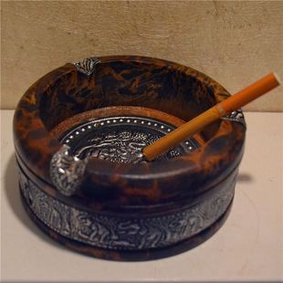 祝融烟具创意烟灰缸泰国芒果木实木烟灰缸木质大象复古烟灰缸